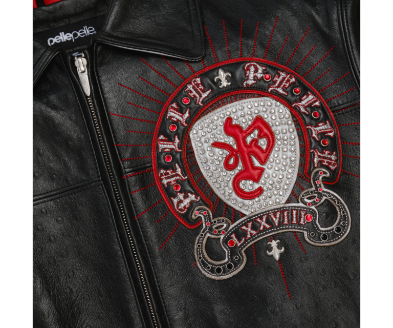 Pelle Pelle Immortal Jacket, Black / Silver Metallic / Cabernet, gallery detail 5