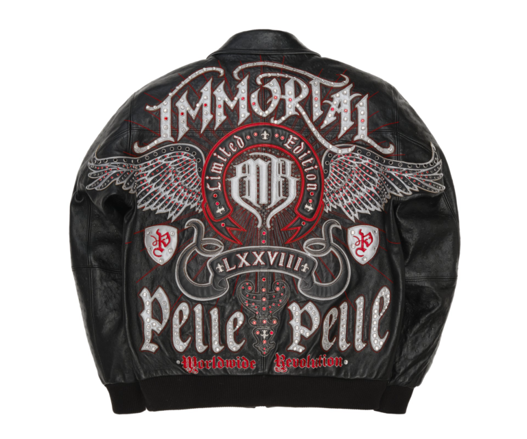 Pelle Pelle Immortal Jacket, Black / Silver Metallic / Cabernet, gallery detail 3