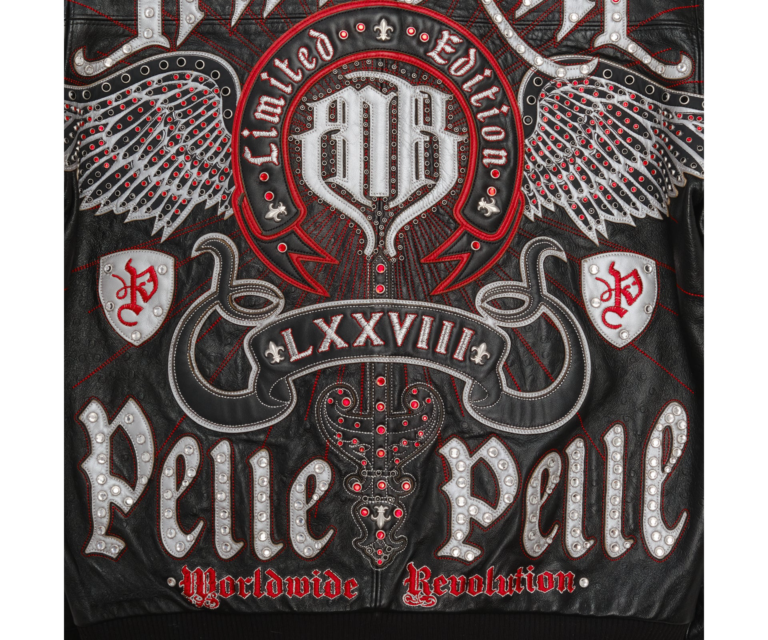 Pelle Pelle Immortal Jacket, Black / Silver Metallic / Cabernet, gallery detail 8