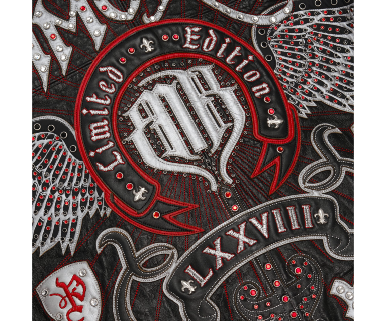 Pelle Pelle Immortal Jacket, Black / Silver Metallic / Cabernet, gallery detail 10