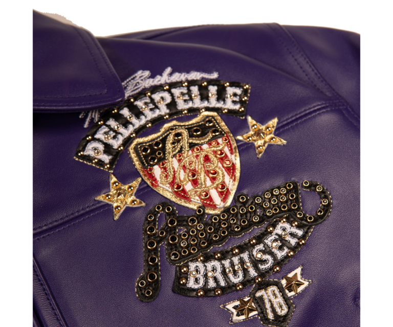 PELLE PELLE AMERICAN BRUISER WOMENS CROP JACKET, Purple, gallery detail 6