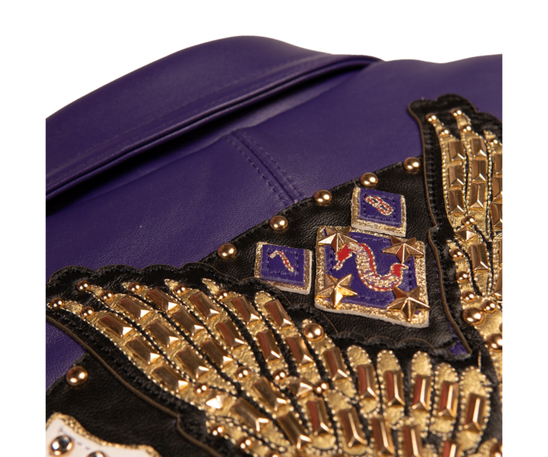 PELLE PELLE AMERICAN BRUISER WOMENS CROP JACKET, Purple, gallery detail 8