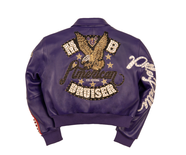 PELLE PELLE AMERICAN BRUISER WOMENS CROP JACKET, Purple, gallery detail 3
