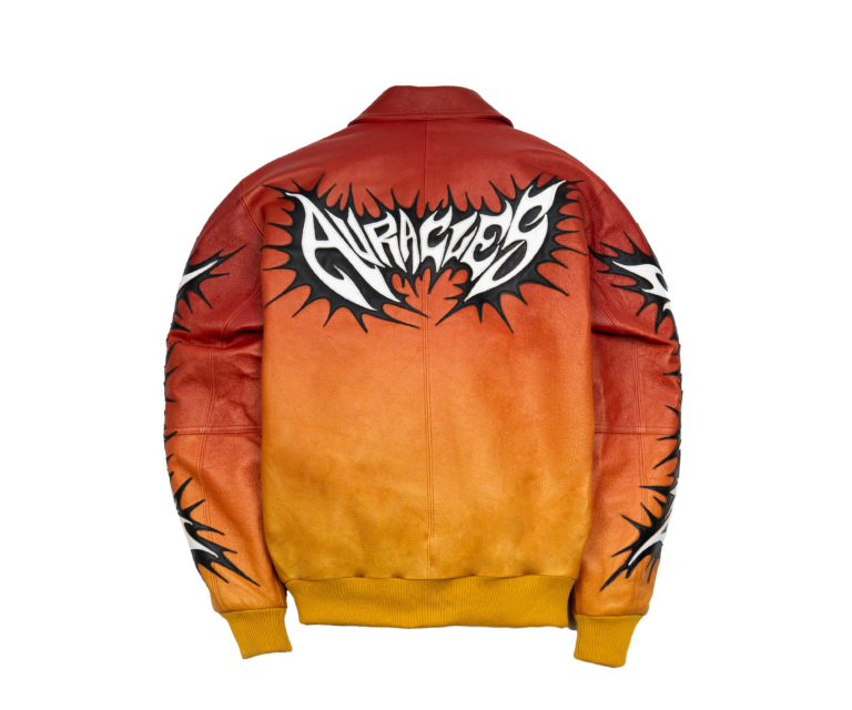 Auracles x Pelle Pelle Gradient Jacket, Multi, back view
