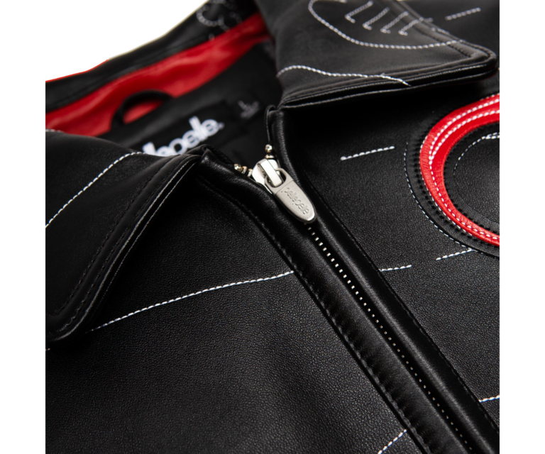 Auracles x Pelle Pelle Topography Women's Jacket, Black / Red, gallery detail 3