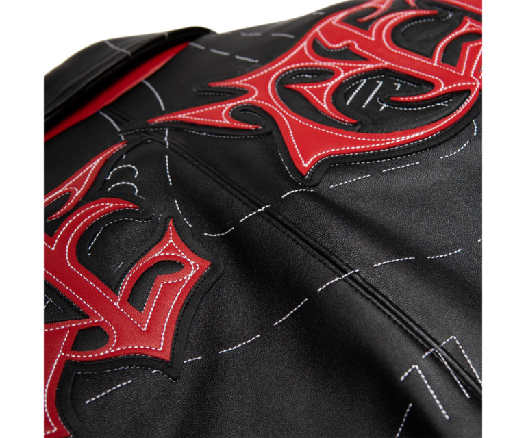 Auracles x Pelle Pelle Topography Women's Jacket, Black / Red, gallery detail 5