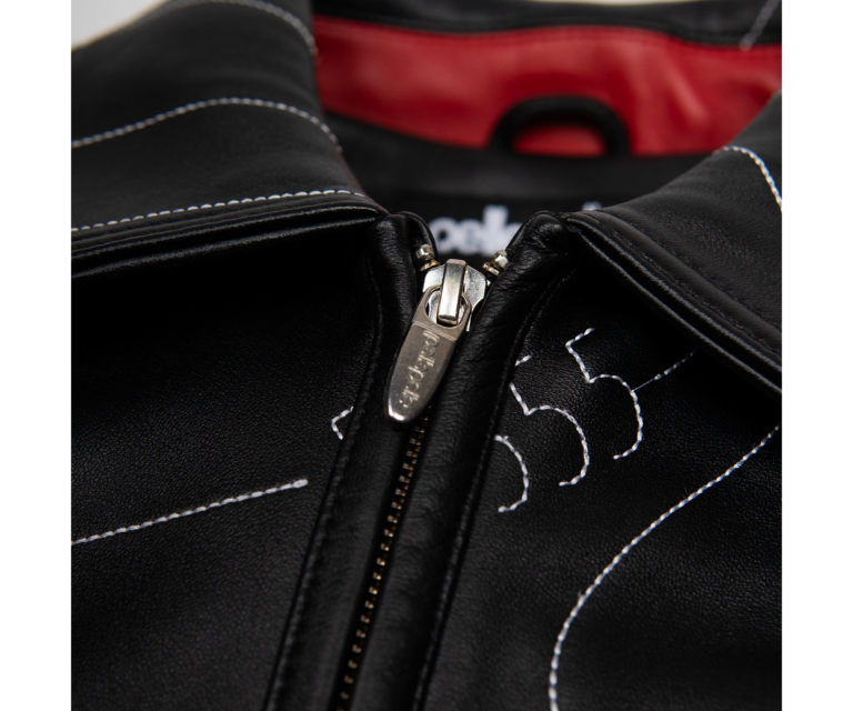 Auracles x Pelle Pelle Topography Jacket, Black / Red, gallery detail 4
