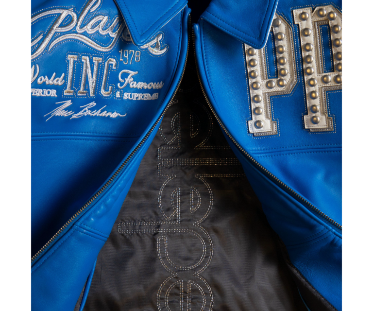 Pelle Pelle Players Inc Jacket, Honolulu Blue / White / Silver Metallic, gallery detail 3