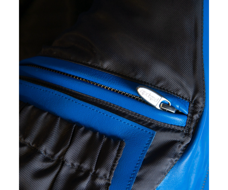 Pelle Pelle Players Inc Jacket, Honolulu Blue / White / Silver Metallic, gallery detail 5