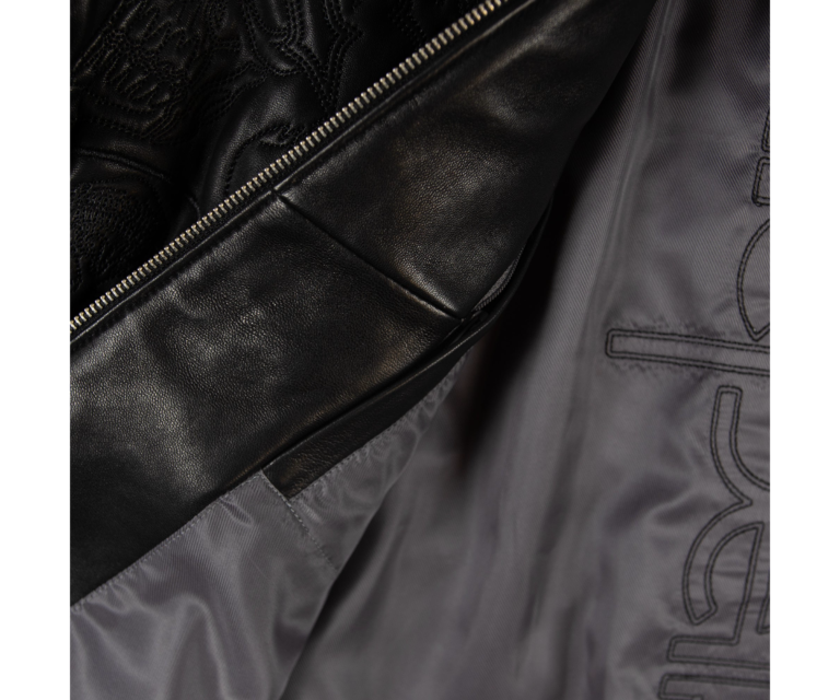 Pelle Pelle Skull Quilt Jacket, Black / Black, gallery detail 5