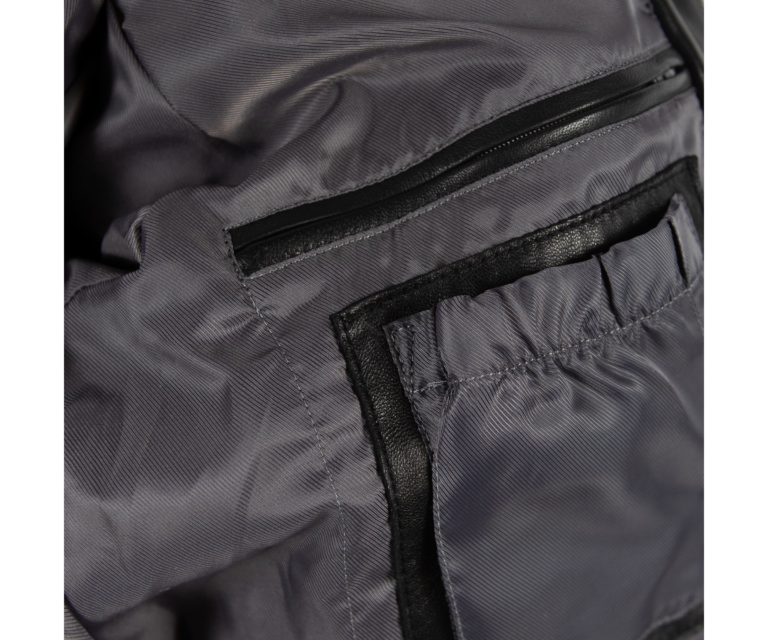 Pelle Pelle Skull Quilt Jacket, Black / Black, gallery detail 6