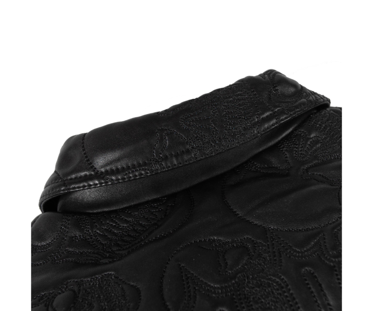Pelle Pelle Skull Quilt Jacket, Black / Black, gallery detail 8