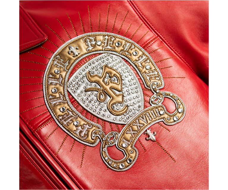 Pelle Pelle Immortal Jacket, Cabernet / Gold Metallic / Silver Metallic, gallery detail 7