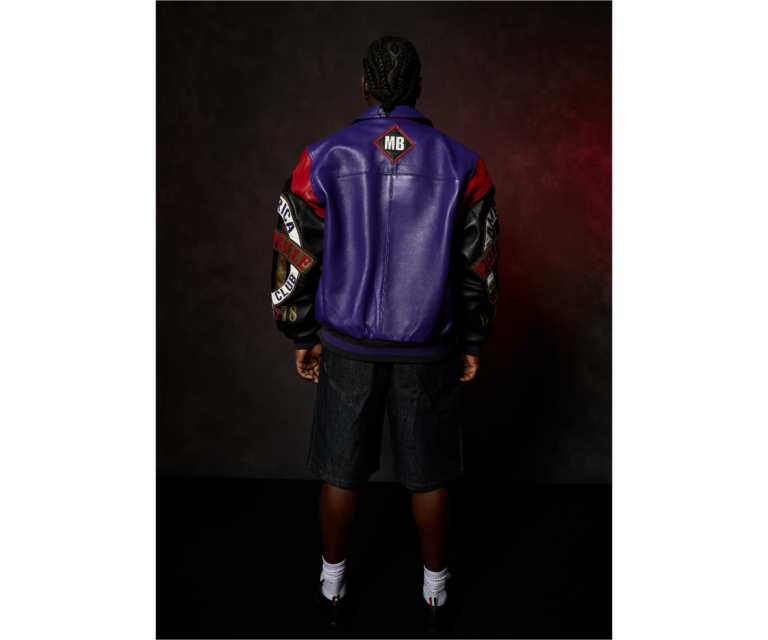 Pelle Pelle American Soda Club Jacket, Purple / Black / Cabernet, gallery detail 4