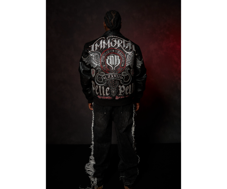 Pelle Pelle Immortal Jacket, Black / Silver Metallic / Cabernet, gallery detail 4