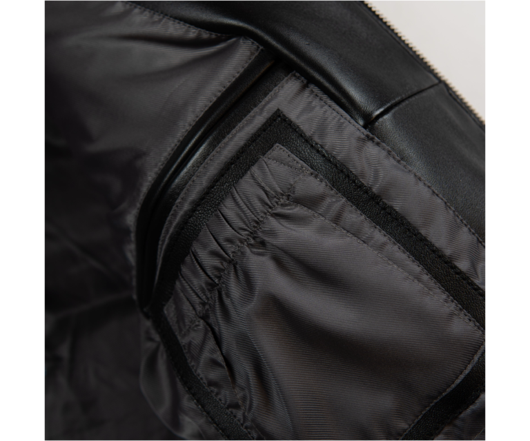 Pelle Pelle Classic Soda Club Plush Jacket, Black / Ivory, gallery detail 9