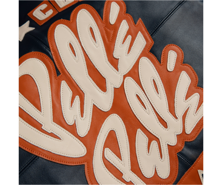 Pelle Pelle Classic Soda Club Plush Jacket, Navy / Honolulu Blue / Orange / Ivory, gallery detail 11