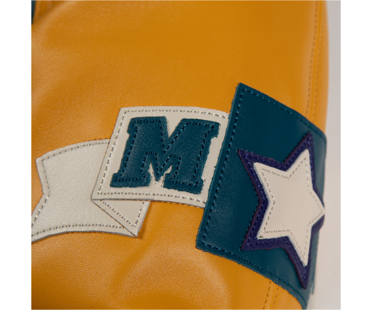 Pelle Pelle Classic Soda Club Plush Jacket, Teal / Maize / Purple / Ivory, gallery detail 8