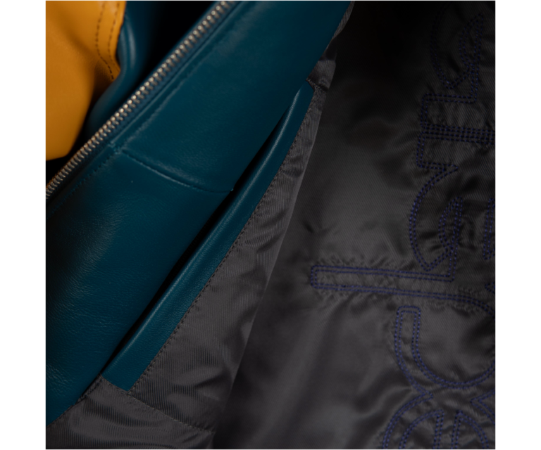 Pelle Pelle Classic Soda Club Plush Jacket, Teal / Maize / Purple / Ivory, gallery detail 6
