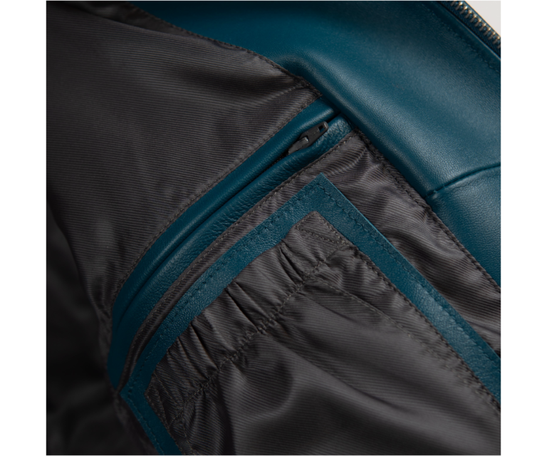 Pelle Pelle Classic Soda Club Plush Jacket, Teal / Maize / Purple / Ivory, gallery detail 7