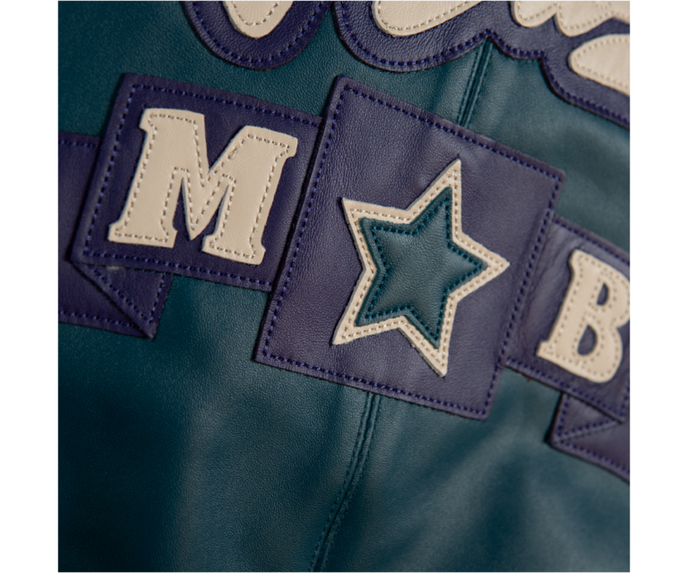 Pelle Pelle Classic Soda Club Plush Jacket, Teal / Maize / Purple / Ivory, gallery detail 11