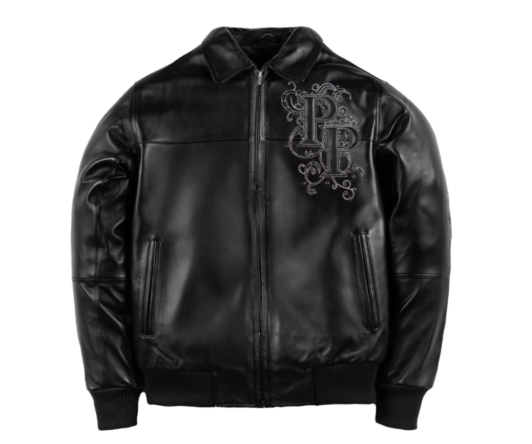 Pelle Pelle Shoulder Crest Jacket, Black / Ivory, front view