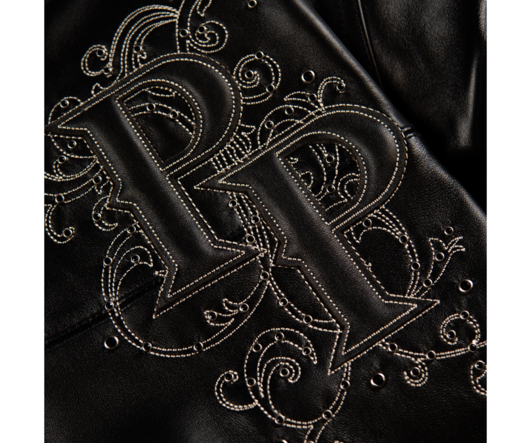 Pelle Pelle Shoulder Crest Jacket, Black / Ivory, gallery detail 7