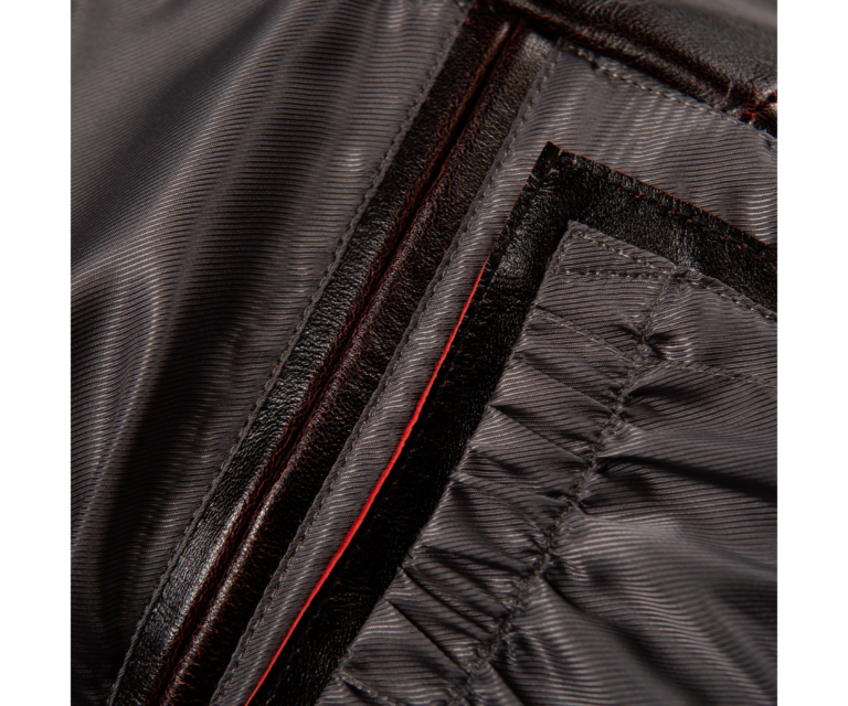 Pelle Pelle Shoulder Crest Jacket, Black / Red Ghosting, gallery detail 4
