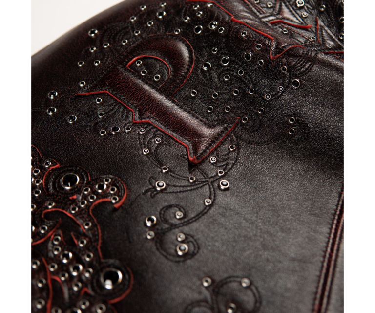 Pelle Pelle Shoulder Crest Jacket, Black / Red Ghosting, gallery detail 8