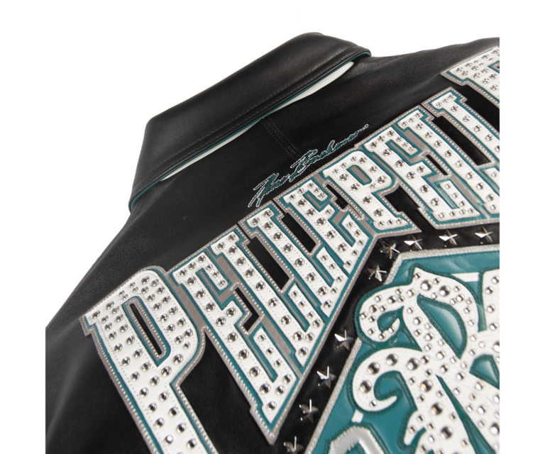 Pelle Pelle All Time Champions Jacket, Black / Dark Green / Silver / White, gallery detail 10