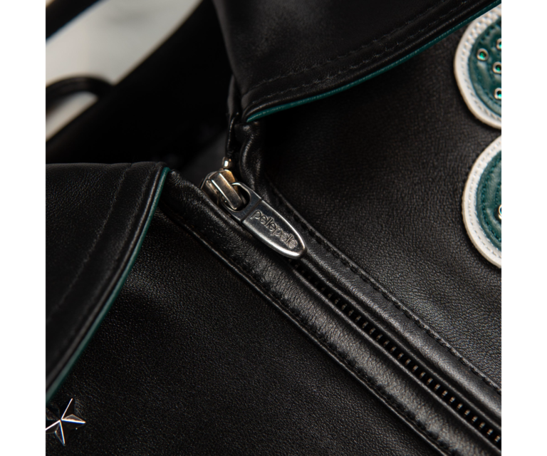 Pelle Pelle All Time Champions Jacket, Black / Dark Green / Silver / White, gallery detail 3