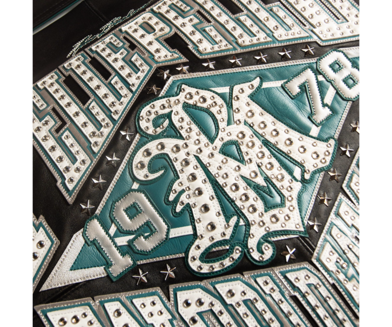 Pelle Pelle All Time Champions Jacket, Black / Dark Green / Silver / White, gallery detail 11