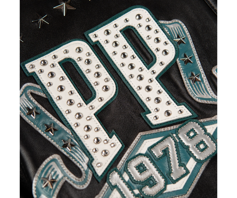 Pelle Pelle All Time Champions Jacket, Black / Dark Green / Silver / White, gallery detail 9
