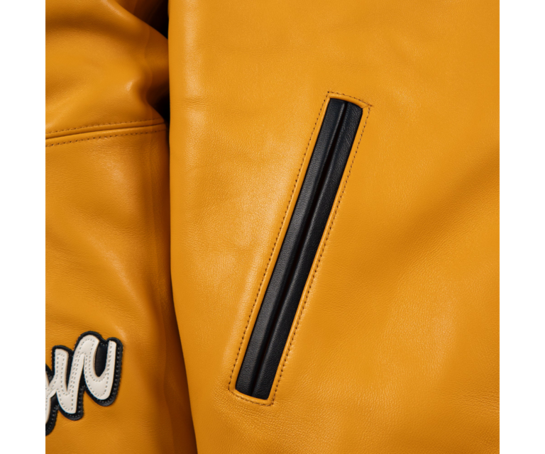 Pelle Pelle All Time Champions Jacket, Maize / Navy / Silver / White, gallery detail 4