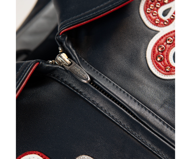Pelle Pelle All Time Champions Jacket, Navy / Cabernet / Silver / White, gallery detail 3
