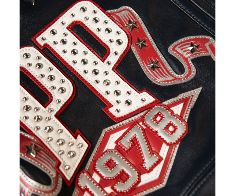 Pelle Pelle All Time Champions Jacket, Navy / Cabernet / Silver / White, gallery detail 8