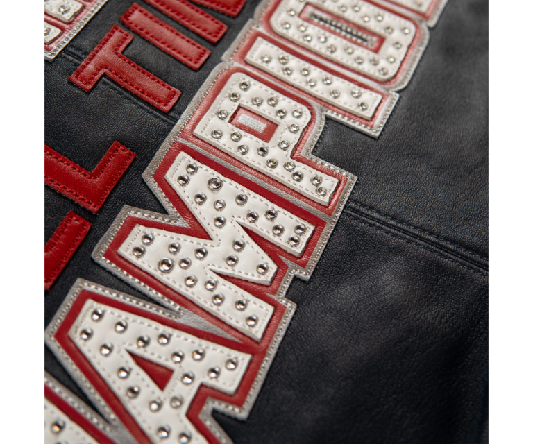 Pelle Pelle All Time Champions Jacket, Navy / Cabernet / Silver / White, gallery detail 12
