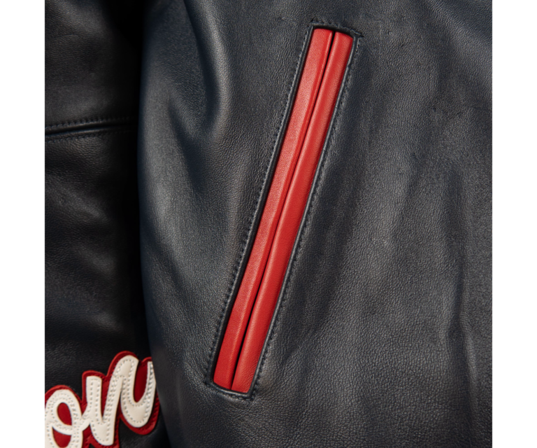 Pelle Pelle All Time Champions Jacket, Navy / Cabernet / Silver / White, gallery detail 4
