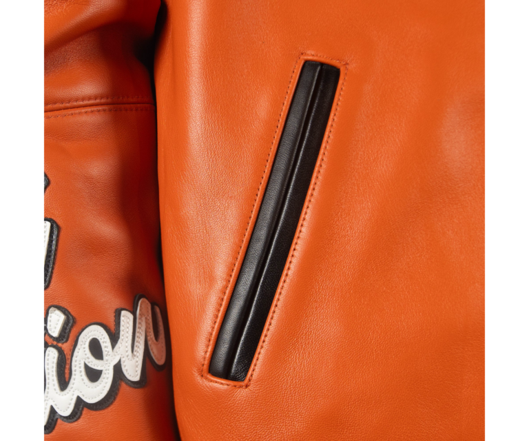 Pelle Pelle All Time Champions Jacket, Orange / Black / Silver / White, gallery detail 6
