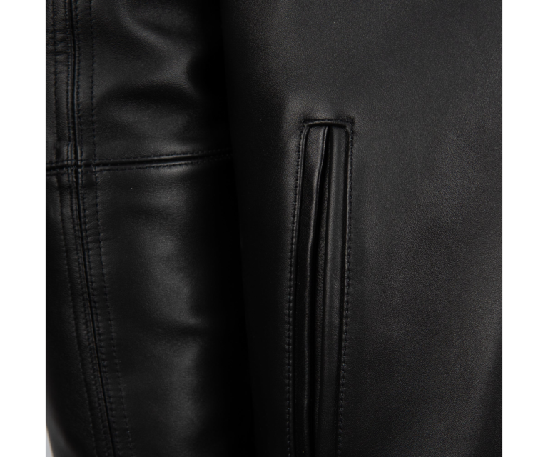 Basic Corded Pelle Pelle Jacket, Black, gallery detail 9