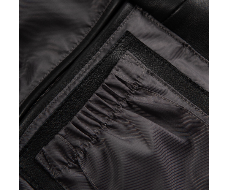 Basic Corded Pelle Pelle Jacket, Black, gallery detail 6