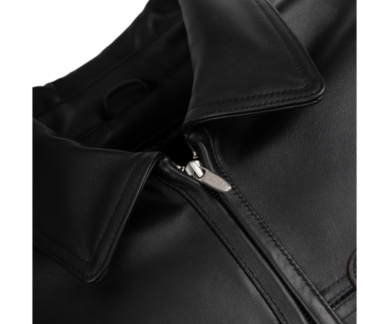 Basic Corded Pelle Pelle Jacket, Black, gallery detail 4