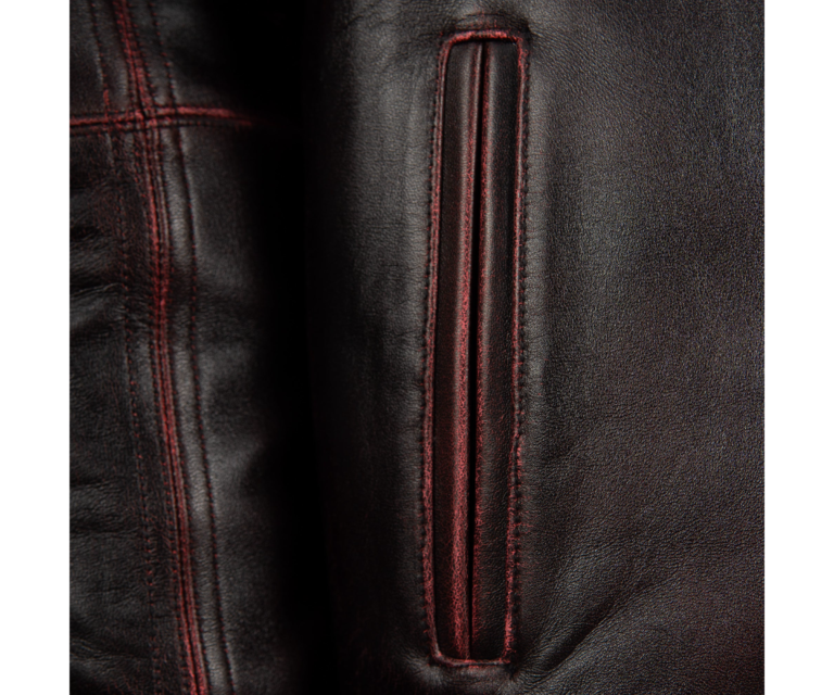 Basic Corded Pelle Pelle Jacket, Black / Red Ghosting, gallery detail 6
