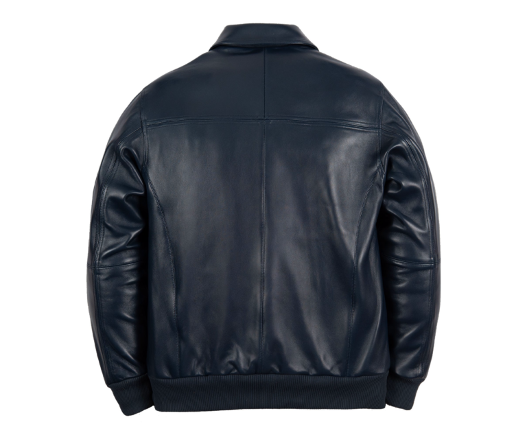 Basic Corded Pelle Pelle Jacket, Navy, back view