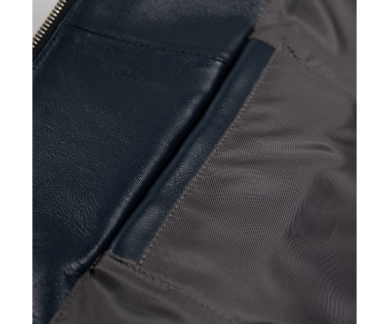 Basic Corded Pelle Pelle Jacket, Navy, gallery detail 4