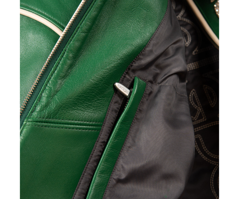 Pelle Pelle Champions Jacket, Jet Green / Ivory, gallery detail 4