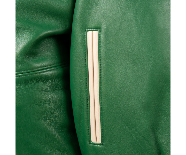 Pelle Pelle Champions Jacket, Jet Green / Ivory, gallery detail 5