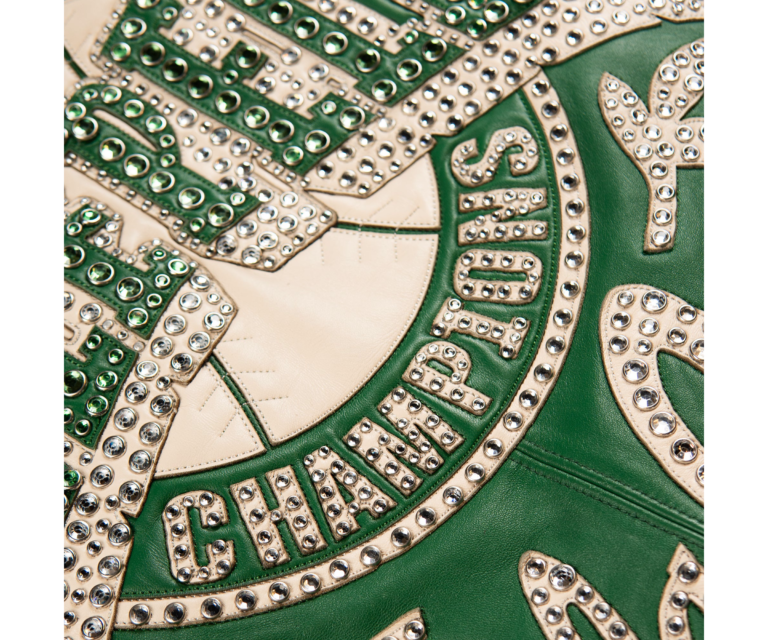 Pelle Pelle Champions Jacket, Jet Green / Ivory, gallery detail 7