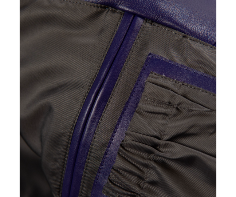 Pelle Pelle Checkered Soda Club Jacket, Purple / Black / Ivory / Cabernet, gallery detail 5