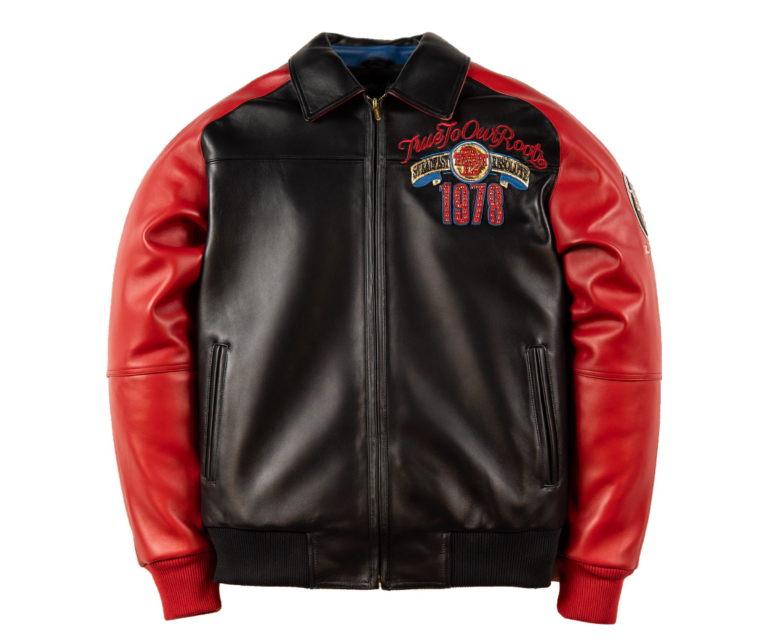 Pelle Pelle True To Our Roots Jacket, Black / Cabernet / Royal, front view
